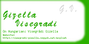 gizella visegradi business card